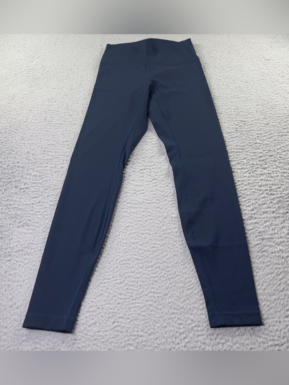 Lululemon Leggings Womens 6 Navy Blue Athletic Yoga Workout Pull On Preppy